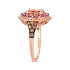 Thumbnail Image 1 of Le Vian Venetian Color on Color Morganite & Pink Sapphire Ring 1/2 ct tw Diamonds 14K Strawberry Gold