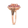 Thumbnail Image 2 of Le Vian Venetian Color on Color Morganite & Pink Sapphire Ring 1/2 ct tw Diamonds 14K Strawberry Gold