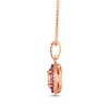 Thumbnail Image 1 of Le Vian Venetian Color on Color Morganite & Pink Sapphire Necklace 1/3 ct tw Diamonds 14K Strawberry Gold 19"