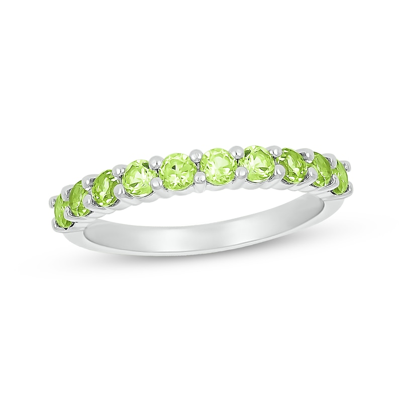 Main Image 1 of Peridot Stackable Ring Sterling Silver