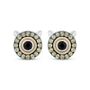 Thumbnail Image 2 of Disney Treasures Monsters, Inc. &quot;Mike&quot; Black Onyx & Peridot Eyeball Earrings Sterling Silver & 10K Yellow Gold
