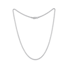 Thumbnail Image 2 of Diamond-Cut Rope Chain Necklace Solid Sterling Silver 16&quot;