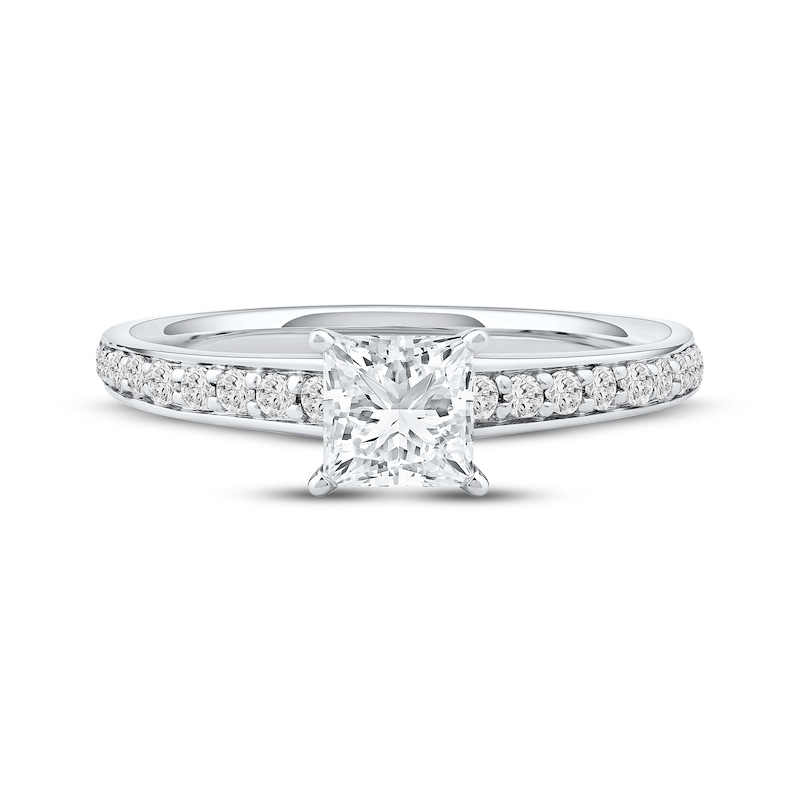 Main Image 3 of Now + Forever Princess-Cut Diamond Engagement Ring 3/4 ct tw 14K White Gold