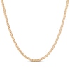 Thumbnail Image 2 of Cuban Curb Chain Necklace Hollow 10K Yellow Gold 22&quot;
