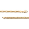 Thumbnail Image 4 of Cuban Curb Chain Necklace Hollow 10K Yellow Gold 22&quot;