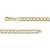 Thumbnail Image 2 of Diamond-Cut Curb Chain Necklace Solid 10K Yellow Gold 24&quot;