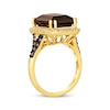 Thumbnail Image 2 of Le Vian Vault Chocolate Quartz Ring 1/2 ct tw Diamonds 14K Honey Gold