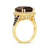 Thumbnail Image 3 of Le Vian Vault Chocolate Quartz Ring 1/2 ct tw Diamonds 14K Honey Gold Size 7