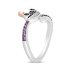 Thumbnail Image 2 of Disney Treasures Monsters, Inc. &quot;Randall&quot; Amethyst & Diamond Accent Ring Sterling Silver & 10K Rose Gold