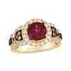 Thumbnail Image 1 of Le Vian Vault Rhodolite Garnet Ring 1 ct tw Diamonds 14K Honey Gold Size 7