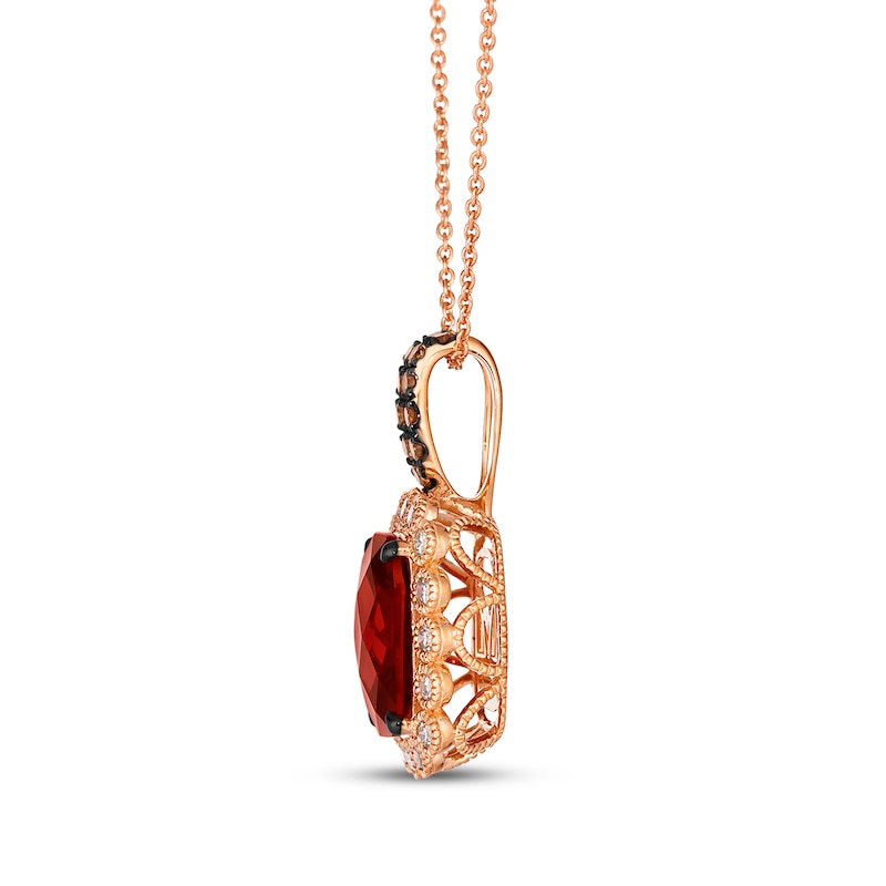 Main Image 2 of Le Vian Vault Garnet Necklace 1/2 ct Diamonds 14K Strawberry Gold 20&quot;