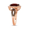 Thumbnail Image 2 of Le Vian Vault Garnet Ring 5/8 ct Diamonds 14K Strawberry Gold Size 7