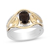 Thumbnail Image 0 of Disney Treasures The Lion King Oval-Cut Smoky Quartz & Diamond Ring 1/10 ct tw 10K Two-Tone Gold