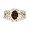 Thumbnail Image 4 of Disney Treasures The Lion King Oval-Cut Smoky Quartz & Diamond Ring 1/10 ct tw 10K Two-Tone Gold