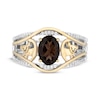 Thumbnail Image 3 of Disney Treasures The Lion King Oval-Cut Smoky Quartz & Diamond Ring 1/10 ct tw 10K Two-Tone Gold