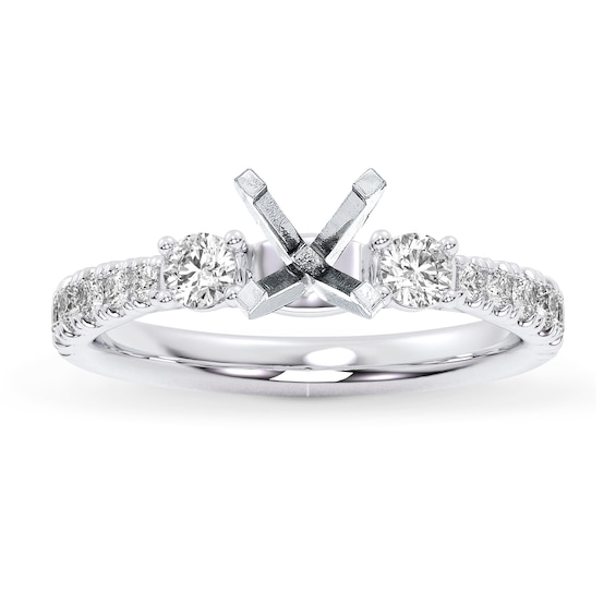 Now + Forever Lab-Grown Diamonds Engagement Ring Setting 1/2 ct tw 14K White Gold