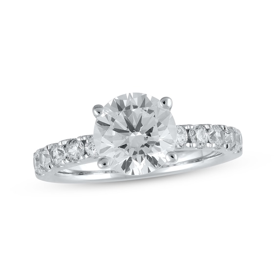 Now + Forever Lab-Grown Diamonds Round-Cut EngagementRing 2-1/2 ct tw 14K White Gold