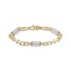 Thumbnail Image 1 of Spring & Mariner Link Bracelet Solid 10K Two-Tone Gold 8.5&quot;