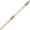 Thumbnail Image 2 of Spring & Mariner Link Bracelet Solid 10K Two-Tone Gold 8.5&quot;
