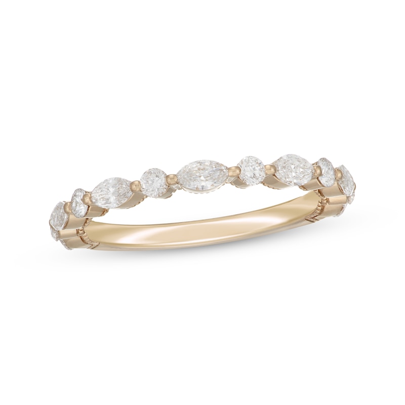 Neil Lane Artistry Marquise & Round-Cut Lab-Created Diamond Anniversary Band 3/4 ct tw 14K Yellow Gold