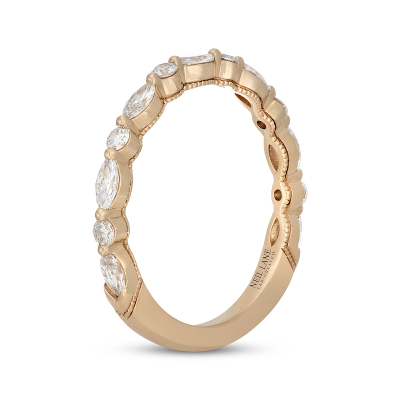 Neil Lane Artistry Marquise & Round-Cut Lab-Created Diamond Anniversary Band 3/4 ct tw 14K Yellow Gold