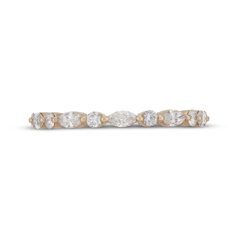 Neil Lane Artistry Marquise & Round-Cut Lab-Created Diamond Anniversary Band 3/4 ct tw 14K Yellow Gold