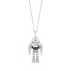 Thumbnail Image 1 of Disney Treasures Toy Story Buzz Lightyear Multi-Stone Necklace 1/10 ct tw Sterling Silver & 10K Yellow Gold 19&quot;