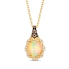 Thumbnail Image 0 of Le Vian Opal Necklace 1/4 ct tw Diamonds 14K Honey Gold 19"