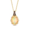 Thumbnail Image 1 of Le Vian Opal Necklace 1/4 ct tw Diamonds 14K Honey Gold 19&quot;