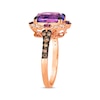 Thumbnail Image 1 of Le Vian Venetian Color on Color Amethyst & Pink Sapphire Ring 1/2 ct tw Diamonds 14K Strawberry Gold