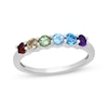Thumbnail Image 1 of Multi-Gemstone Rainbow Ring Sterling Silver