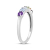 Thumbnail Image 2 of Multi-Gemstone Rainbow Ring Sterling Silver