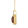 Thumbnail Image 1 of Le Vian Chocolate Quartz Necklace 1/4 ct tw Diamonds 14K Honey Gold 19"