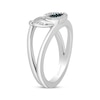 Thumbnail Image 2 of Disney Treasures Lilo & Stitch London Blue Topaz & Diamond Ring 1/15 ct tw Sterling Silver