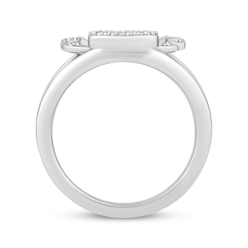 Main Image 3 of Disney Treasures Lilo & Stitch London Blue Topaz & Diamond Ring 1/15 ct tw Sterling Silver