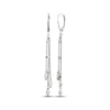 Thumbnail Image 1 of Marquise-Cut Opal Triple Chain Drop Earrings Sterling Silver