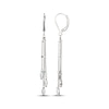 Thumbnail Image 3 of Marquise-Cut Opal Triple Chain Drop Earrings Sterling Silver