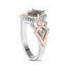 Thumbnail Image 2 of Star Wars Ahsoka Tano Labradorite & Diamond Ring 1/6 ct tw Sterling Silver & 10K Rose Gold