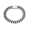Thumbnail Image 2 of Curb Chain Bracelet 12mm Solid Stainless Steel & Black Ion Plating 8.75&quot;