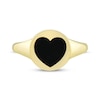 Thumbnail Image 3 of Heart-Shaped Black Onyx Ring 10K Yellow Gold