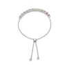 Thumbnail Image 2 of Lab-Created Gemstone Rainbow Bolo Bracelet Sterling Silver