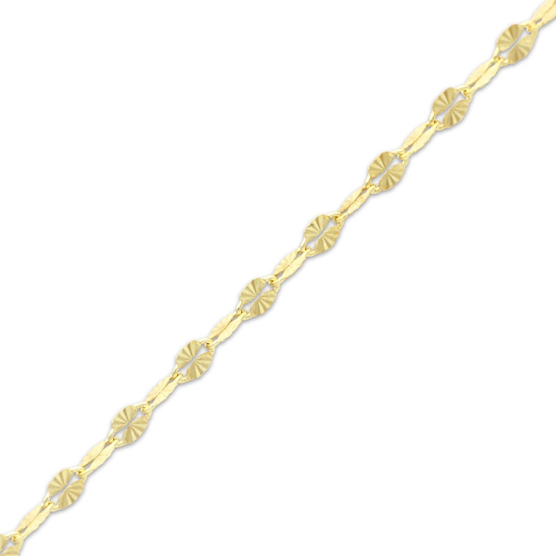 Main Image 2 of Diamond-Cut Mirror Chain Necklace 1.9mm Solid 14K Yellow Gold 18&quot;