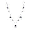 Thumbnail Image 3 of London Blue Topaz & White Sapphire Station Dangle Necklace Sterling Silver 18&quot;
