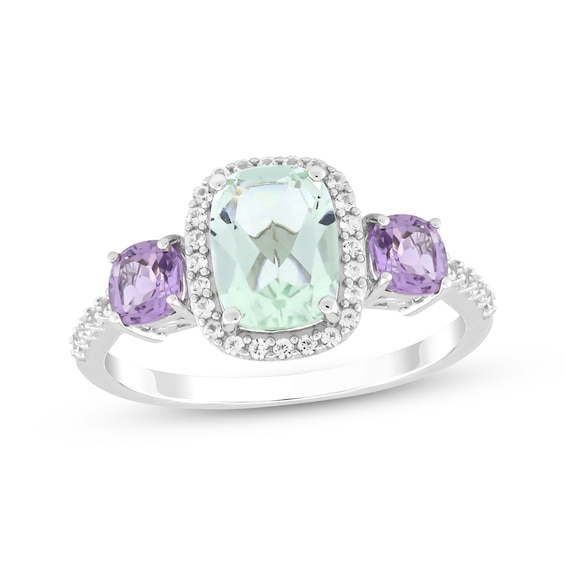 Cushion-Cut Green Quartz