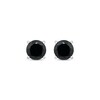 Thumbnail Image 2 of Black Onyx Solitaire Stud Earrings Sterling Silver