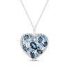 Thumbnail Image 1 of Multi-Shape London, Swiss & Sky Blue Topaz Heart Necklace Sterling Silver 18&quot;