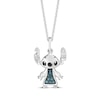 Thumbnail Image 2 of Disney Treasures Lilo & Stitch London Blue Topaz & Diamond Gift Set 1/20 ct tw Sterling Silver