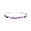 Thumbnail Image 0 of Octagon, Oval, Pear & Marquise-Cut Amethyst Bangle Bracelet Sterling Silver