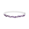 Thumbnail Image 1 of Octagon, Oval, Pear & Marquise-Cut Amethyst Bangle Bracelet Sterling Silver