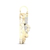 Thumbnail Image 1 of Men's Black & White Diamond Lion With Crown Pendant 1/2 ct tw 10K Yellow Gold
